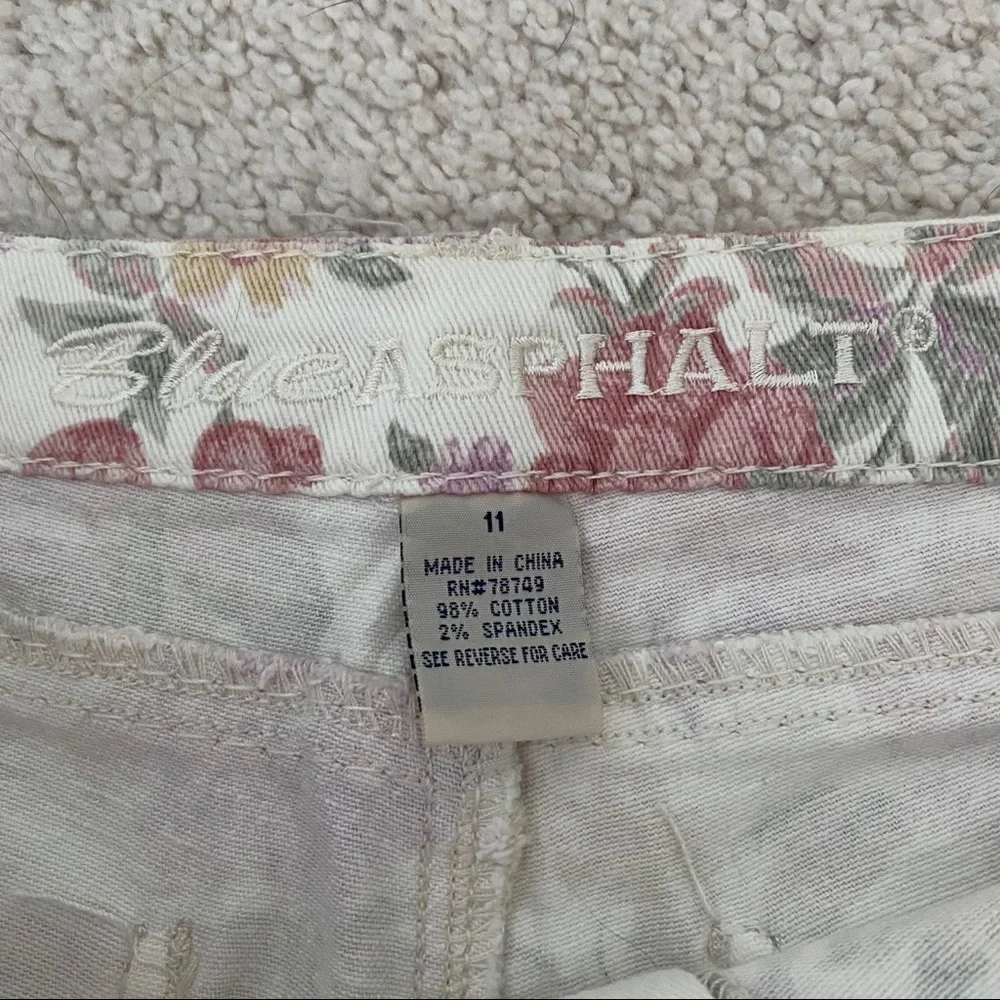 Floral Denim‎ Shorts